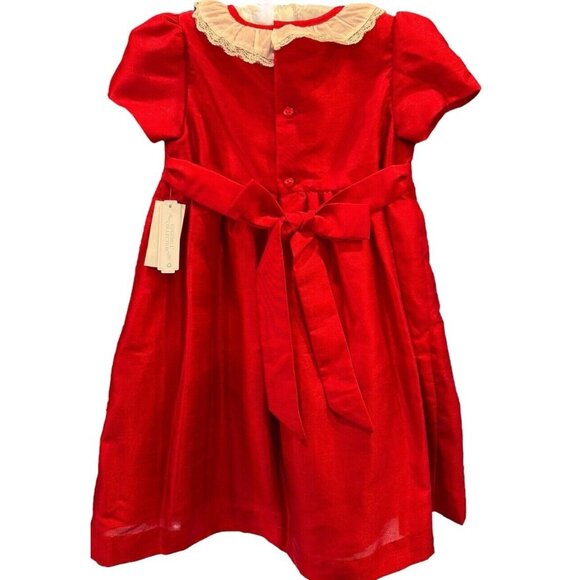 EDGEHILL COLLECTION GIRLS DRESS Polyester CHRISTMAS HOLIDAY RED SIZE 4T NWT - Picture 6 of 11